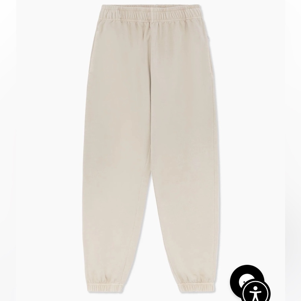 Onia Garment Dye Terry Jogger XS in Swan